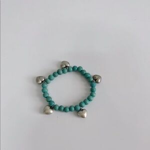 Silver Heart Charm Bracelet